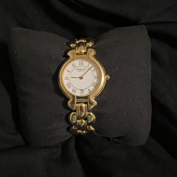 Raymond Weil Accessories - AUTHENTIC, VINTAGE RAYMOND WEIL, GOLD TONE BRACELET WATCH
